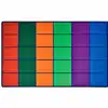 Colorful Rows Seating Classroom Rug