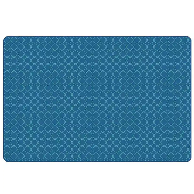KIDSoft™ Comforting Circles Rug Blue Teal 3' x 4'