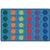 Seating Circles Classroom Rug, Rectangle 7'6" x 12'
