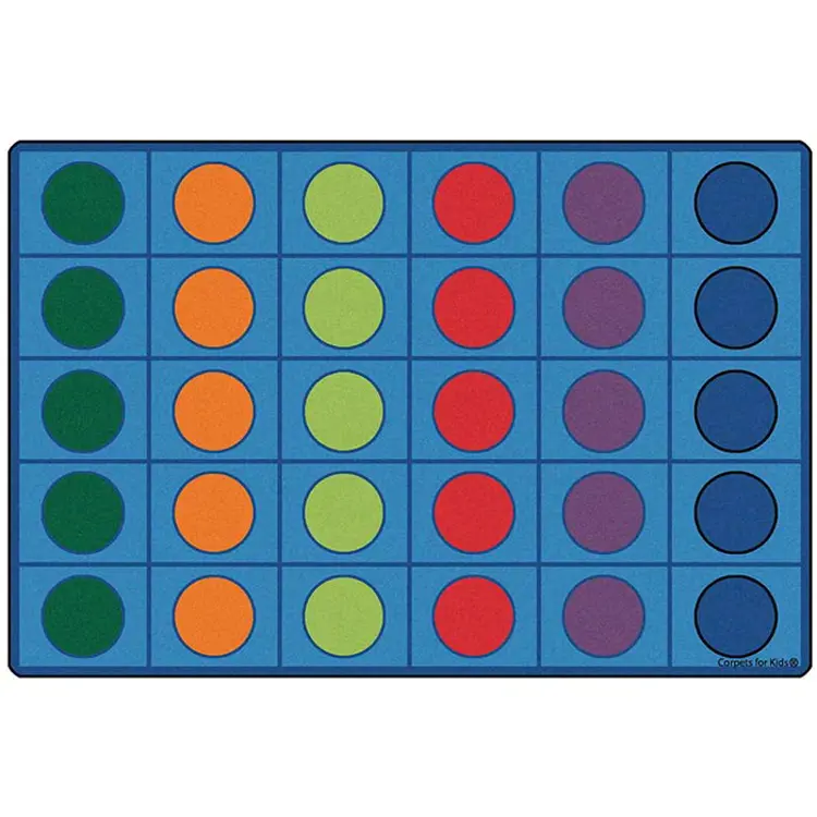Seating Circles Classroom Rug, Rectangle 8' x 12'