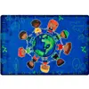 Give The Planet A Hug Classroom Rug, Rectangle 3'10" x 5'5"