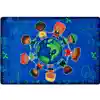 Give The Planet A Hug Classroom Rug, Rectangle 6' x 9'