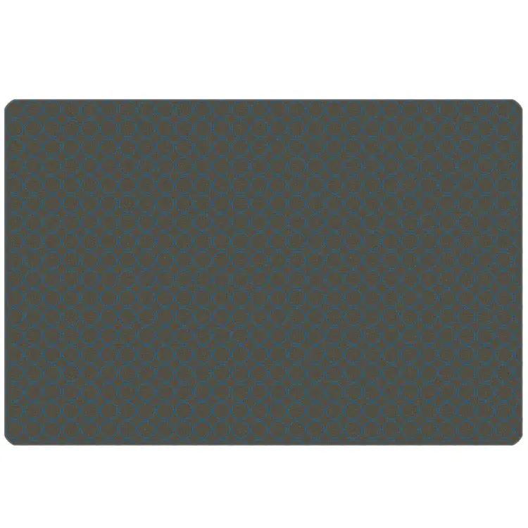 KIDSoft™ Comforting Circles Rug Grey Blue 4' x 6'