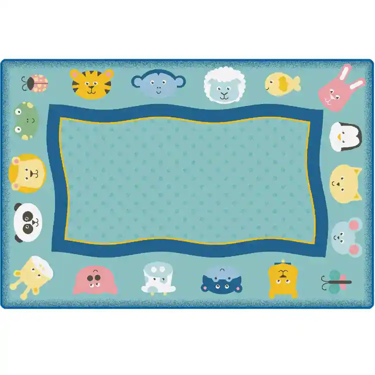 KIDSoft™ Quiet Time Animal Rug, Rectangle 4' x 6'