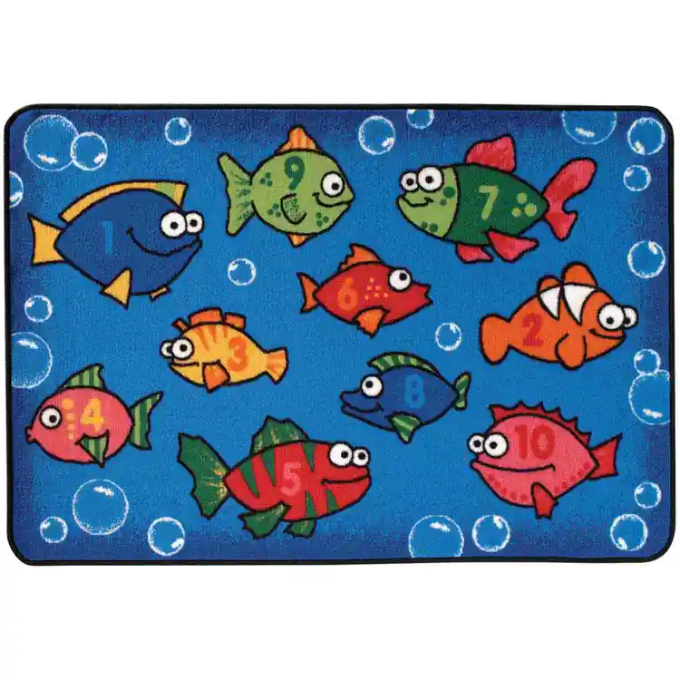 KID$ Value Classroom Rugs™, Something Fishy, Rectangle 4' x 6'