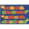 KID$ Value Classroom Rugs™, Caterpillar Friends Blue, Rectangle 4' x 6'