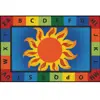 KID$ Value Classroom Rugs™, Alphabet Sunny Day, Rectangle 4' x 6'