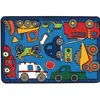 KID$ Value Classroom Rugs™, Wheels on the Go, Rectangle 4' x 6'