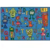 KID$ Value Classroom Rugs™, Reading Robots, Rectangle 4' x 6'
