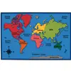 Kid$ Value Classroom Rug™, World Map