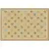 KID$ Value Classroom Rugs™, Sunshine Flowers, Rectangle 4' x 6' Tan