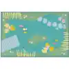 KID$ Value Classroom Rugs™, Tranquil Pond, Rectangle 4' x 6' Green