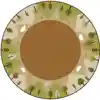 KIDSoft™ Tranquil Mountain Rug, Tan 6' Round