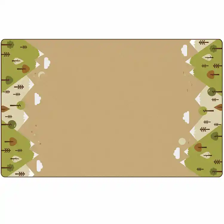 KIDSoft™ Tranquil Mountain Rug, Tan 6' x 9' Rectangle