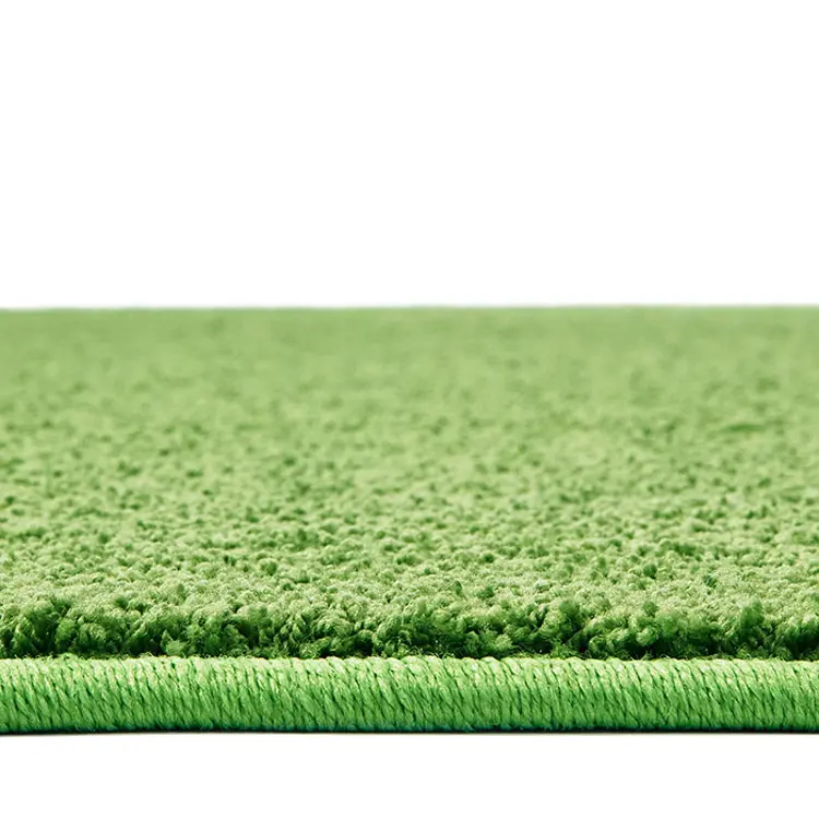 Kidply® Soft Solids Classroom Carpet Collection, Grass Green, Rectangle 6' x 9'