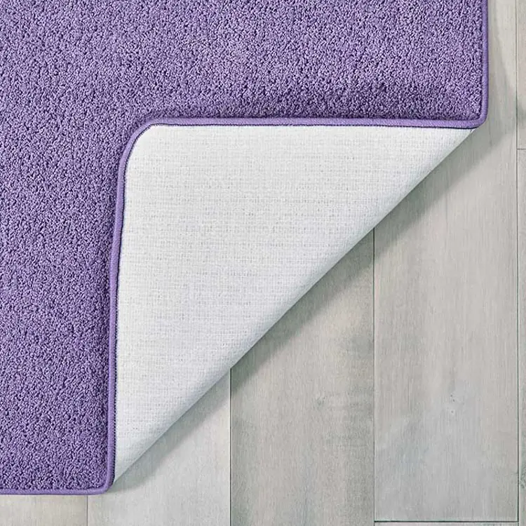 Kidply® Soft Solids Classroom Carpet Collection, Lilac, Rectangle 6' x 9'