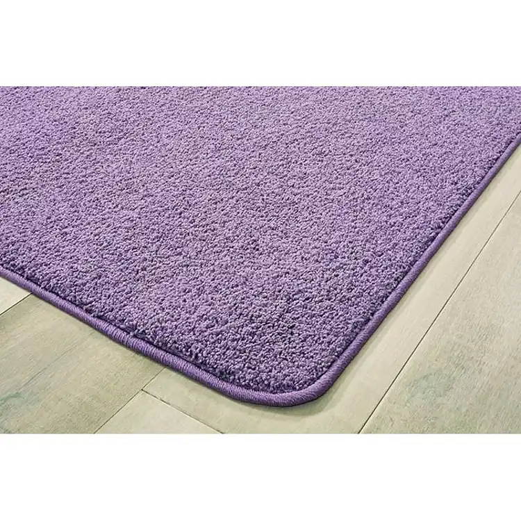 Kidply® Soft Solids Classroom Carpet Collection, Lilac, Rectangle 4' x 6'