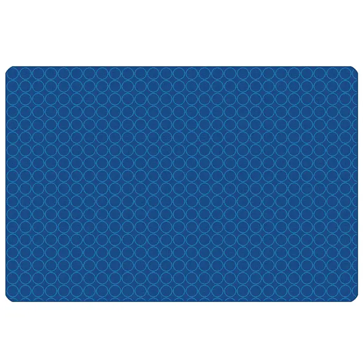 KIDSoft™ Comforting Circles Rug Primary Blue 4' x 6'
