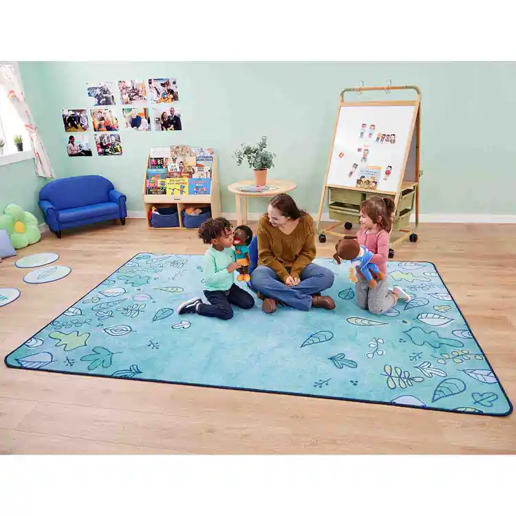 KIDSoft™ Falling Leaves Border Rug