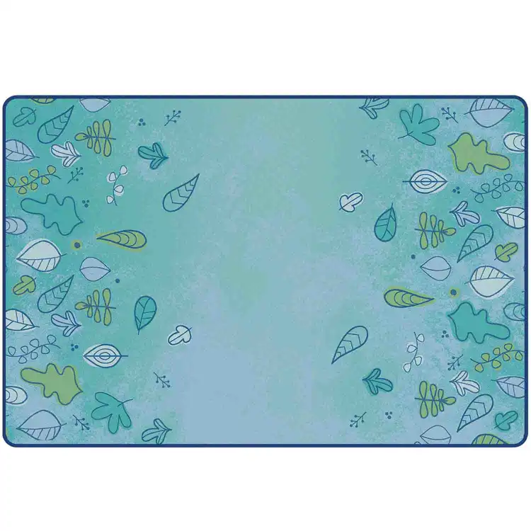 KIDSoft™ Falling Leaves Border Rug, Rectangle 8' x 12'