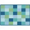 KIDSoft™ Block Seating Rug, Contemporary Colors Rectangle 7' 6" x 12'