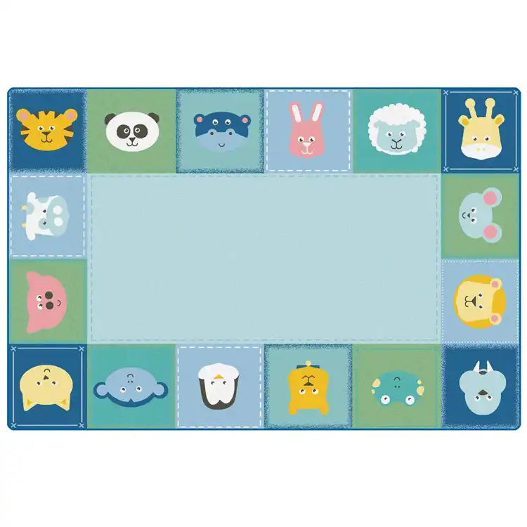 KIDSoft™ Baby Animals Border Rug