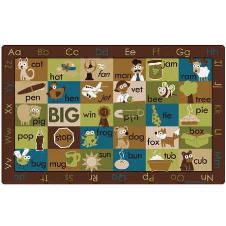 Rhyme Time Rug, Nature's Colors