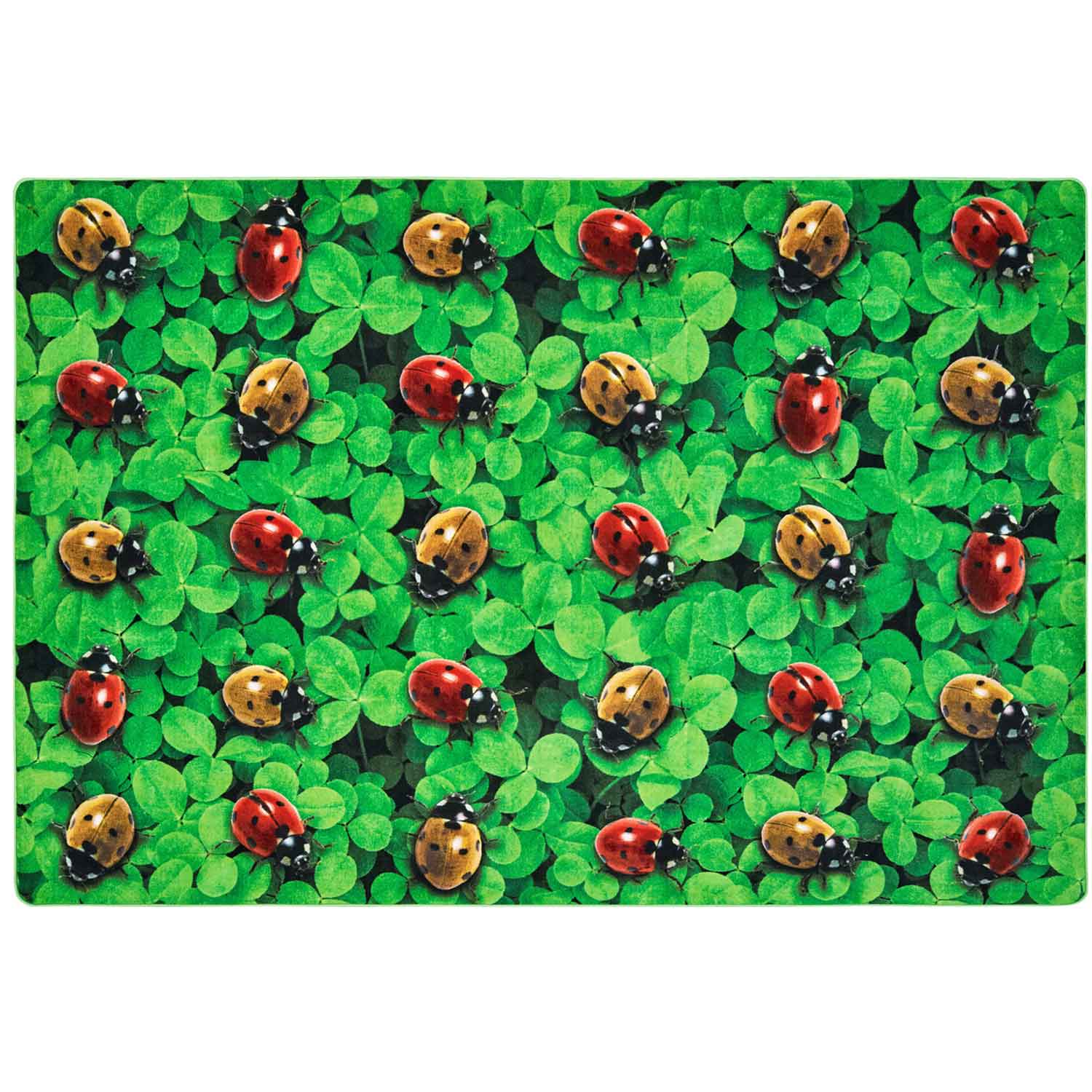 Pixel Perfect™ Real Ladybug Seating Rug Rectangle 6' x 9'
