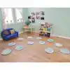 Pixel Perfect™ Peaceful Spaces Leaf Seating Round Kit, Blue