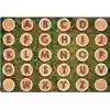 Pixel Perfect™ Alphabet Tree Rounds Seating Rug