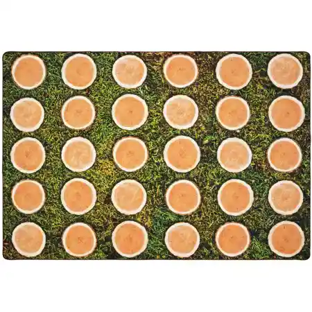 Pixel Perfect™ Tree Rounds Seating Rug