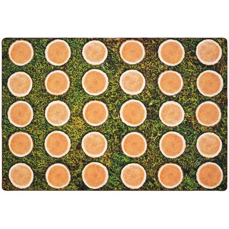 Pixel Perfect™ Tree Rounds Seating Rug