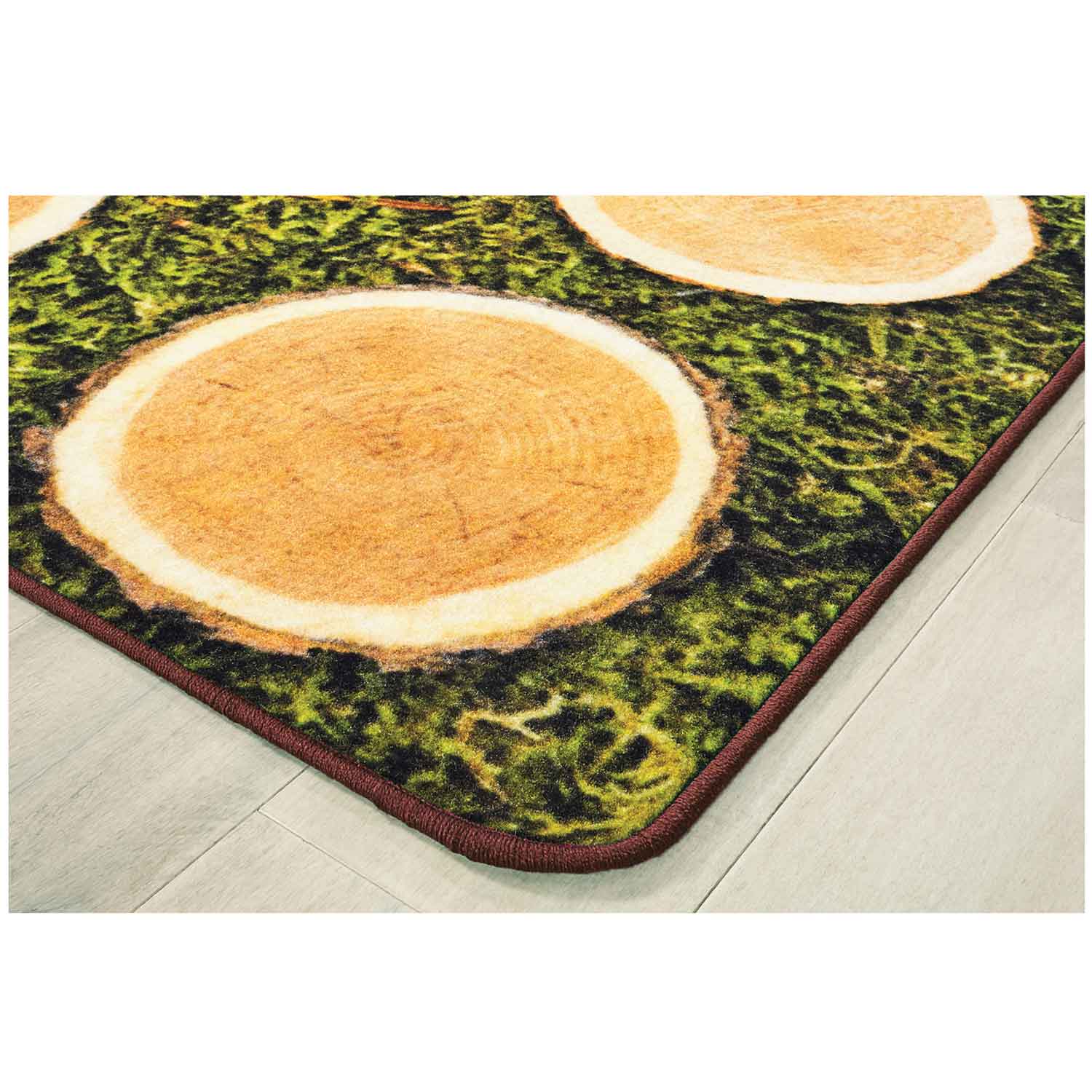 Pixel Perfect™ Tree Rounds Seating Rug