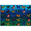 Beautiful Butterfly Seating Rug, Rectangle 8' x 12'