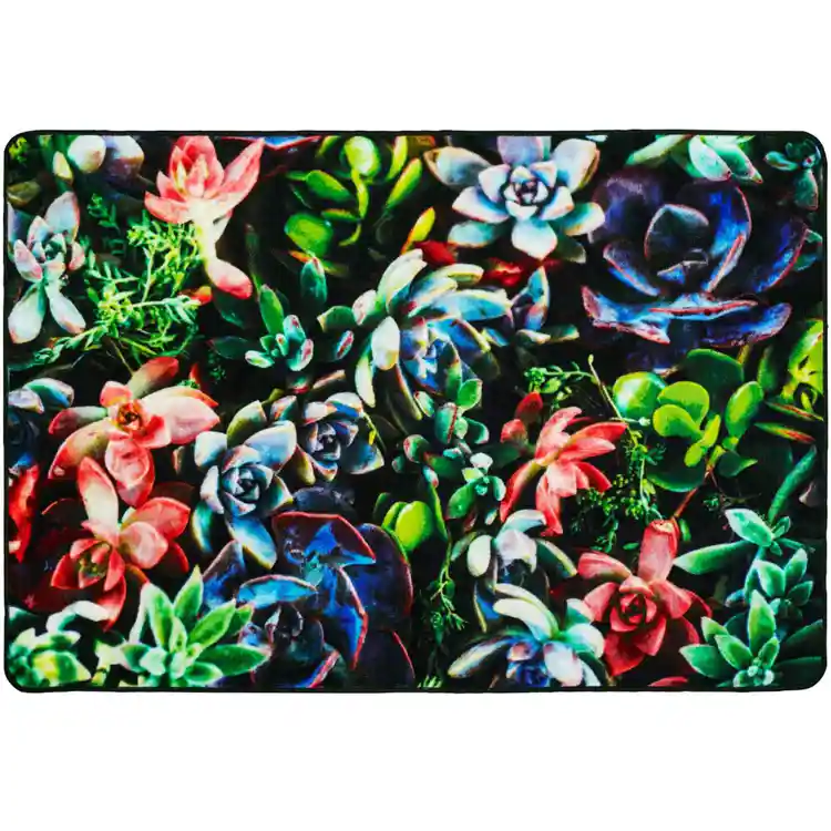 Succulent Garden Rug, Rectangle 3' x 5'