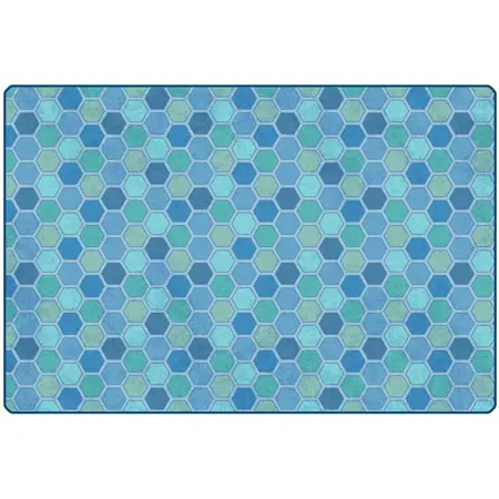 Pixel Perfect™ Honeycomb Pattern Rug