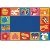 KIDSoft™ Toddler Blocks Classroom Rug, Rectangle 6' x 9'