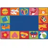 KIDSoft™ Toddler Blocks Classroom Rug, Rectangle 6' x 9'