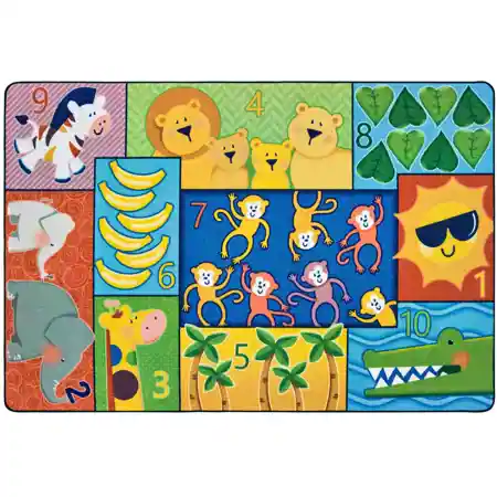 Pixel Perfect™ Jungle Jam Counting Rug