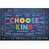 Pixel Perfect™ Choose Kind Rug Rectangle 6' x 9', Blue