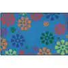 KID$ Value Plus Classroom Rugs™, Flower Burst Rectangle 4' x 6'