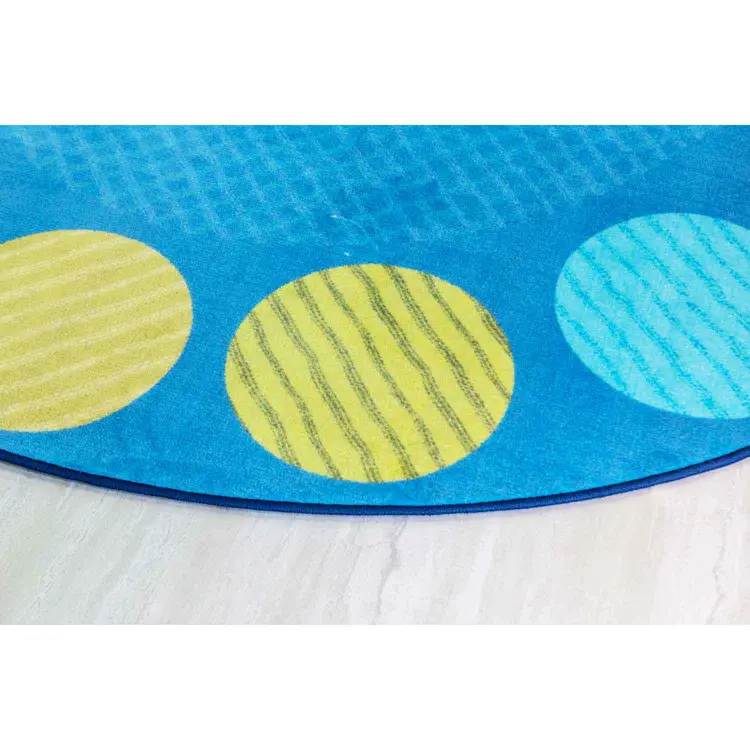 Pixel Perfect™ Calming Colors Seating Rug, Oval 8' x 12'