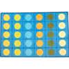 Pixel Perfect™ Calming Colors Seating Rug, Rectangle 6' x 9'