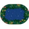 Peaceful Tropical Night Classroom Rug