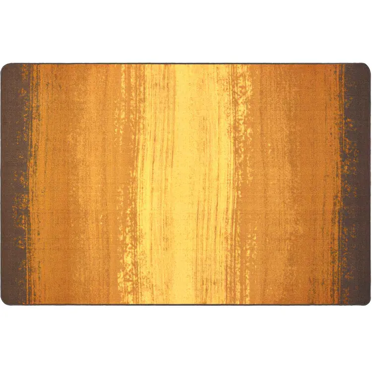 Earth Tone Stripes Nature Inspired Rug, Rectangle 4' x 6'
