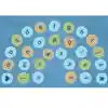 Pixel Perfect™ Calming Colors Alphabet Arch Seating Rug , Rectangle 8' x 12'