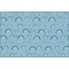 KIDSoft™ Rainbows Literacy Rug Soft Colors, Rectangle 6' x 9' Blue