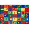 Sequential Seating Literacy Classroom Rug, Rectangle 8'4" x 13'4"