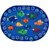 Fishing for Literacy Classroom Rug, Oval 6'9" x 9'5"