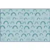 KIDSoft™ Rainbows Literacy Rug Soft Colors, Rectangle 4' x 6' Green